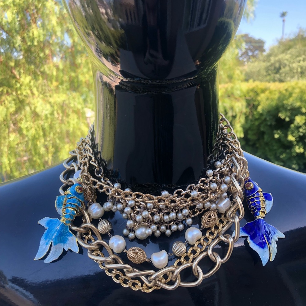 Gold Koi Necklace